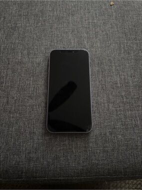 Apple iPhone with Purple Frame and Black Front